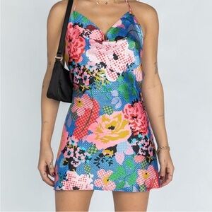 Greta Floral Mini Dress Princess Polly